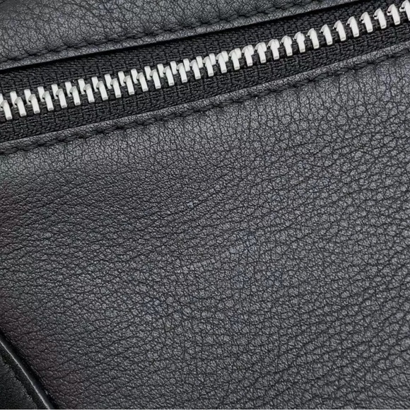 LOEWE Puzzle Bumbag Mini Size Mini Leather Black B510U89X02 - Picture 5 of 8